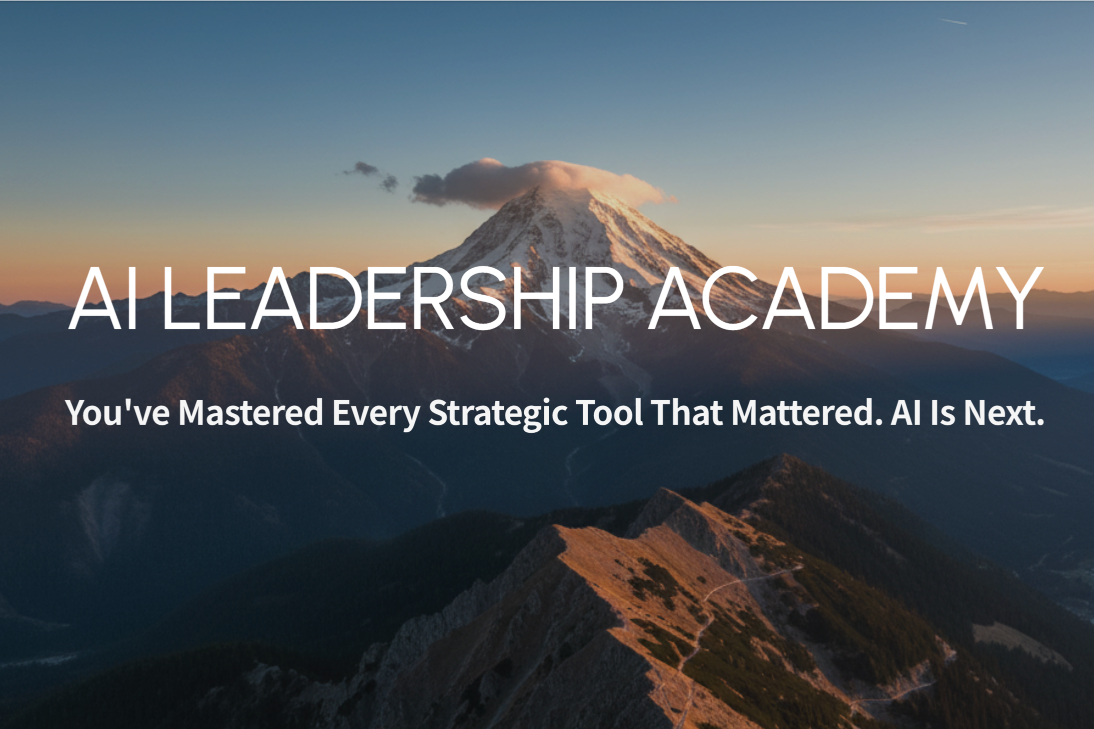 Launch of the Human Centered AI Leadership Academy